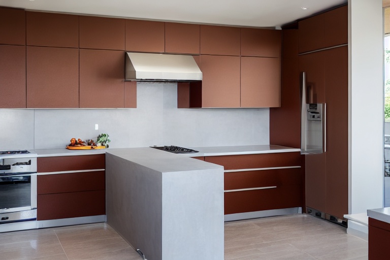 Intrahome Helios Living 1 χρώμα Λακέ Τερακότα έπιπλα κουζίνας 10 Μέτρα συνολικα τρέχον μέτρα Intrahome-65652946