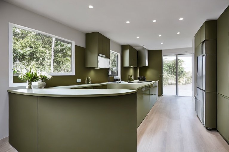 Intrahome Helios Elegance 1 χρώμα Λακέ Λαδί έπιπλα κουζίνας 10 Μέτρα συνολικα τρέχον μέτρα Intrahome-65652939