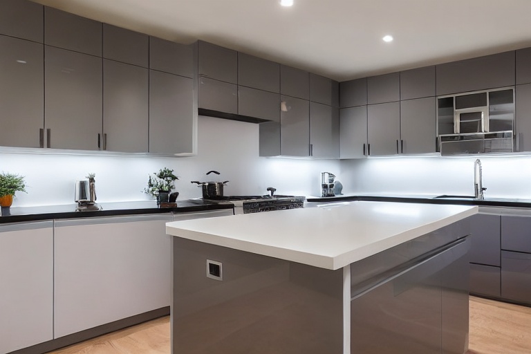 Intrahome Athena Smart 1 χρώμα Λακέ Γκρι Ανοιχτό έπιπλα κουζίνας 10 Μέτρα συνολικα τρέχον μέτρα Intrahome-65652916