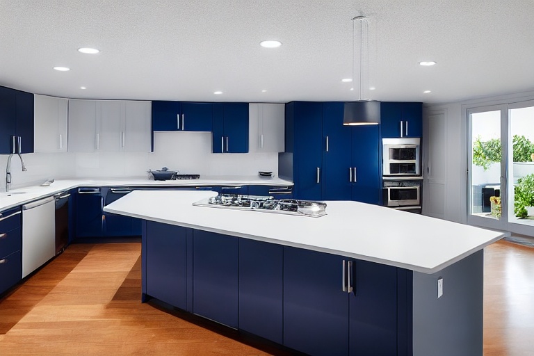 Intrahome Estia Living 1 χρώμα Νησί Μπλε & Λευκό Περίμετρος έπιπλα κουζίνας 10 Μέτρα συνολικα τρέχον μέτρα Intrahome-65652866