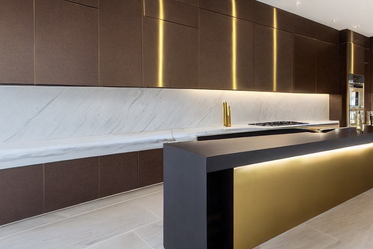 Intrahome Estia Smart 1 χρώμα Βουρτσιστός Ορείχαλκος έπιπλα κουζίνας 10 Μέτρα συνολικα τρέχον μέτρα Intrahome-65652856