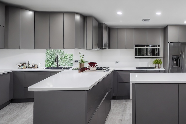 Intrahome Nefeli Prime 1 χρώμα Λακέ Γκρι Ανοιχτό έπιπλα κουζίνας 10 Μέτρα συνολικα τρέχον μέτρα Intrahome-65652852