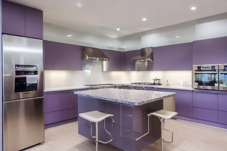 Intrahome Nefeli Design 1 χρώμα Λακέ Λεβάντα έπιπλα κουζίνας 10 Μέτρα συνολικα τρέχον μέτρα Intrahome-65652848