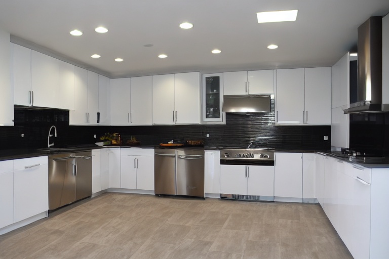 Intrahome Nefeli Modern 1 χρώμα Λευκό Ματ Πάνω & Ανθρακί Κάτω έπιπλα κουζίνας 10 Μέτρα συνολικα τρέχον μέτρα Intrahome-65652844