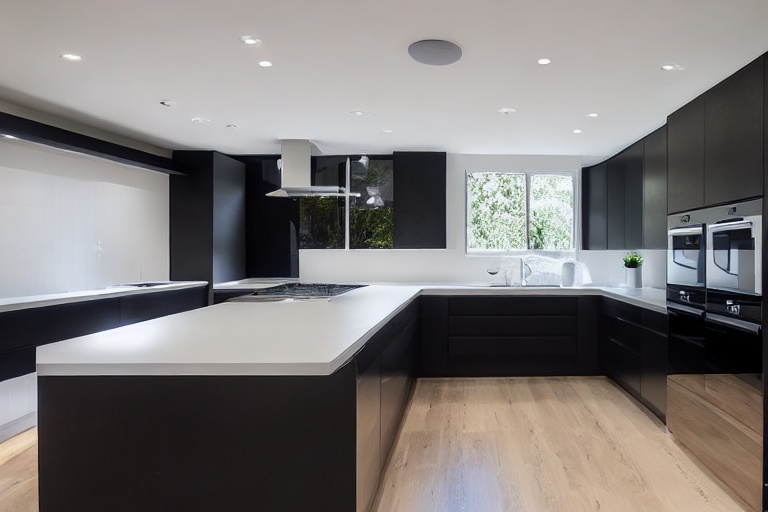 Intrahome Nefeli Lux 1 χρώμα Μαύρο Ματ Πάνω & Δρυς Κάτω έπιπλα κουζίνας 10 Μέτρα συνολικα τρέχον μέτρα Intrahome-65652833