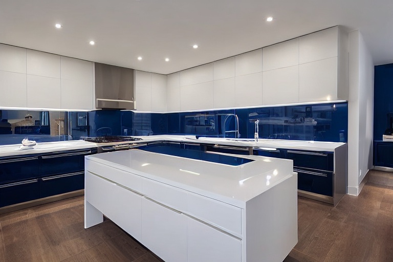 Intrahome Thalassa Home 1 χρώμα Νησί Μπλε & Λευκό Περίμετρος έπιπλα κουζίνας 10 Μέτρα συνολικα τρέχον μέτρα Intrahome-65652807