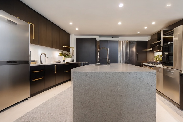 Intrahome Thalassa Classic 1 χρώμα Βουρτσιστός Ορείχαλκος έπιπλα κουζίνας 10 Μέτρα συνολικα τρέχον μέτρα Intrahome-65652805