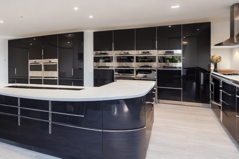 Intrahome Santorini Design 1 χρώμα Εφέ Δέρμα Σκούρο έπιπλα κουζίνας 10 Μέτρα συνολικα τρέχον μέτρα Intrahome-65652728