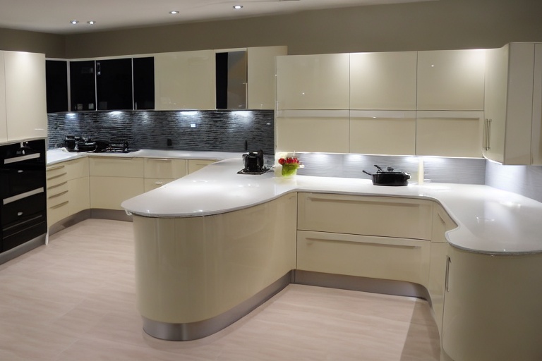 Intrahome Kyma Elegance 1 χρώμα Λακέ Κρεμ Γυαλιστερό έπιπλα κουζίνας 10 Μέτρα συνολικα τρέχον μέτρα Intrahome-65652699