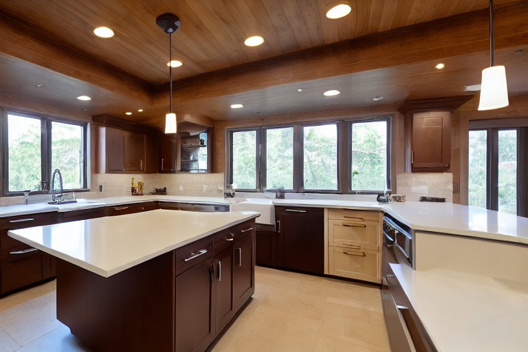 Intrahome Eterna Living 1 χρώμα Κρεμ Πάνω & Ξύλο Κάτω έπιπλα κουζίνας 10 Μέτρα συνολικα τρέχον μέτρα Intrahome-65652686