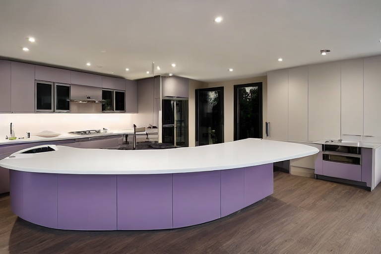 Intrahome Eterna One 1 χρώμα Λακέ Λεβάντα έπιπλα κουζίνας 10 Μέτρα συνολικα τρέχον μέτρα Intrahome-65652675