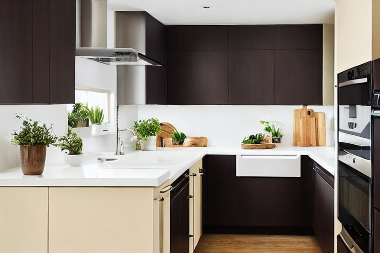 Intrahome Linea Living 1 χρώμα Νησί Τερακότα & Κρεμ Περίμετρος έπιπλα κουζίνας 10 Μέτρα συνολικα τρέχον μέτρα Intrahome-65652666