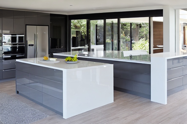 Intrahome Casa Style 1 χρώμα Λακέ Γκρι Μεσαίο έπιπλα κουζίνας 10 Μέτρα συνολικα τρέχον μέτρα Intrahome-65652629