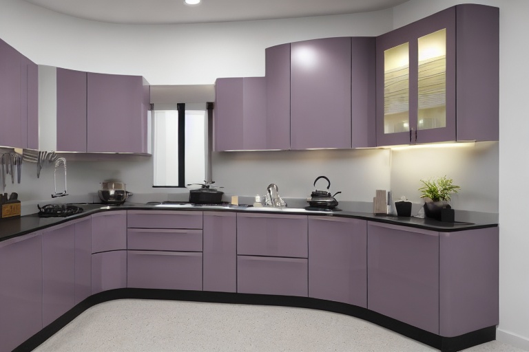 Intrahome Casa Home 1 χρώμα Λακέ Λεβάντα έπιπλα κουζίνας 10 Μέτρα συνολικα τρέχον μέτρα Intrahome-65652627