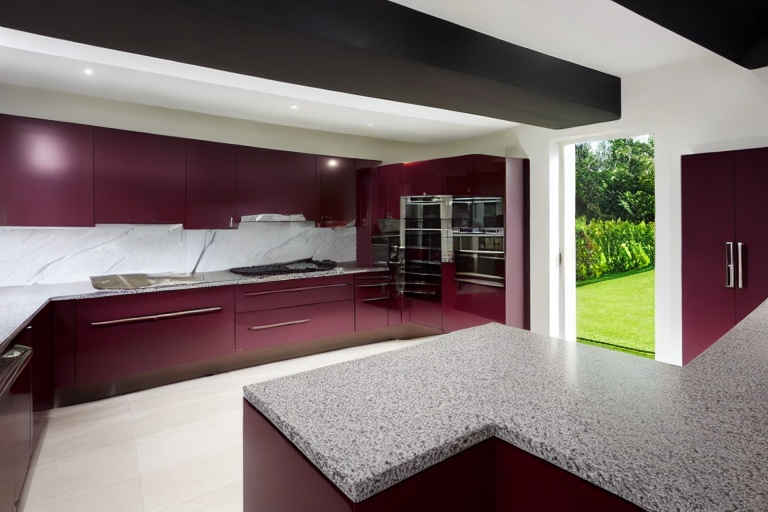 Intrahome Casa Living 1 χρώμα Λακέ Μπορντό έπιπλα κουζίνας 10 Μέτρα συνολικα τρέχον μέτρα Intrahome-65652626