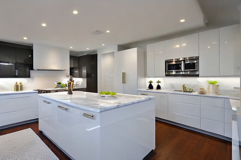 Intrahome Domus Select 1 χρώμα Ορείχαλκος & Λευκό Λακέ έπιπλα κουζίνας 10 Μέτρα συνολικα τρέχον μέτρα Intrahome-65652603