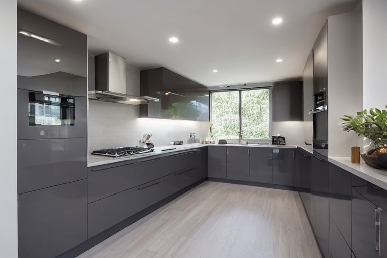 Intrahome Bella Max 1 χρώμα Γκρι Μεταλλικό έπιπλα κουζίνας 10 Μέτρα συνολικα τρέχον μέτρα Intrahome-65652590