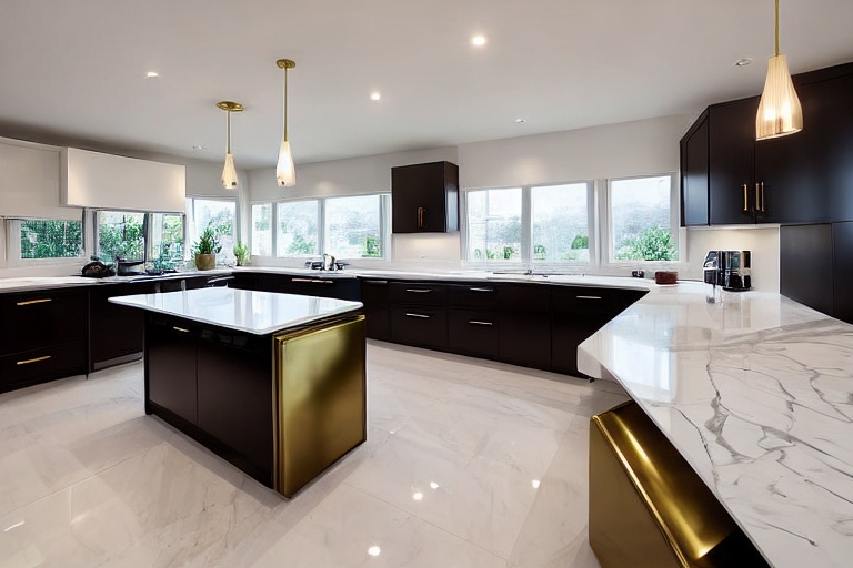 Intrahome Bella Living 1 χρώμα Ορείχαλκος & Λευκό Λακέ έπιπλα κουζίνας 10 Μέτρα συνολικα τρέχον μέτρα Intrahome-65652586
