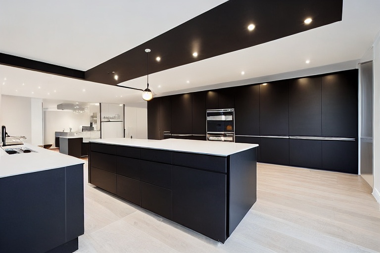 Intrahome Bella Studio 1 χρώμα Μαύρο Μεταλλικό Ματ έπιπλα κουζίνας 10 Μέτρα συνολικα τρέχον μέτρα Intrahome-65652580