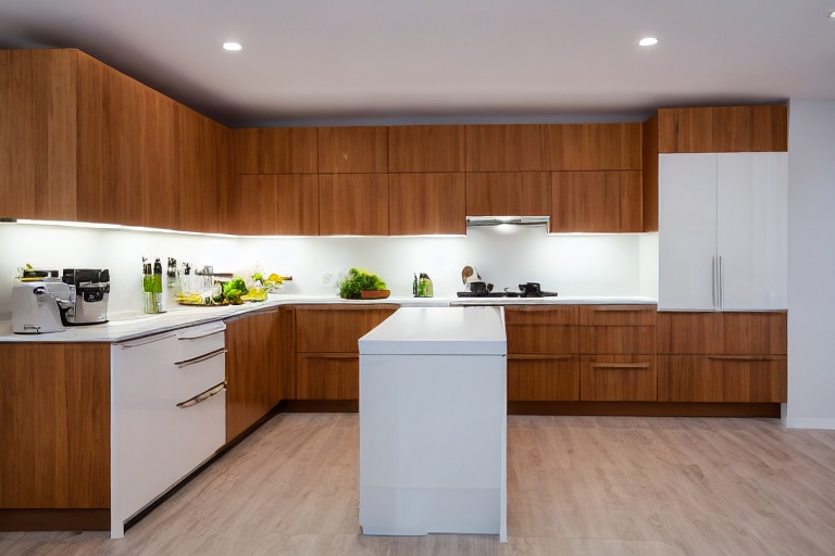 Intrahome Bella Smart 1 χρώμα Λευκό Λακέ Πάνω & Δρυς Κάτω έπιπλα κουζίνας 10 Μέτρα συνολικα τρέχον μέτρα Intrahome-65652576