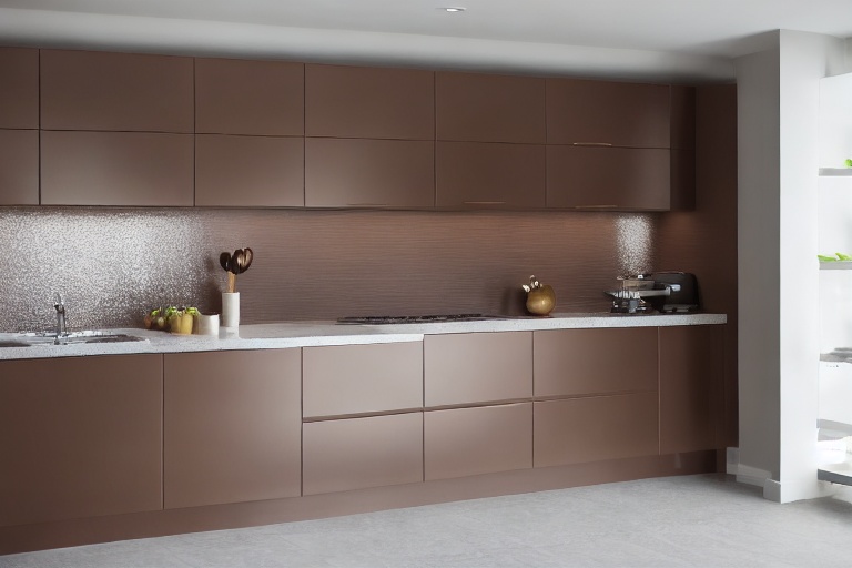 Intrahome Vertex Home 1 χρώμα Λακέ Τερακότα έπιπλα κουζίνας 10 Μέτρα συνολικα τρέχον μέτρα Intrahome-65652547