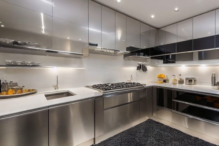 Intrahome Opal Design 1 χρώμα Γυαλιστερό Ανοξείδωτο έπιπλα κουζίνας 10 Μέτρα συνολικα τρέχον μέτρα Intrahome-65652508