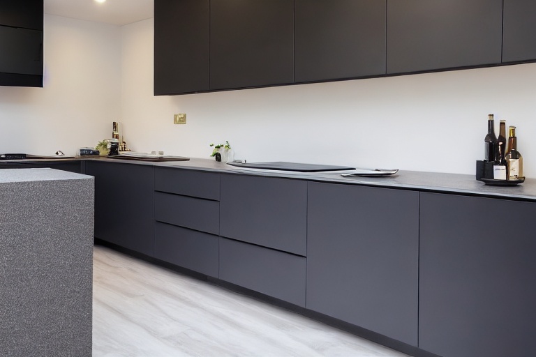Intrahome Onyx Home 1 χρώμα Λακέ Ανθρακί έπιπλα κουζίνας 10 Μέτρα συνολικα τρέχον μέτρα Intrahome-65652487