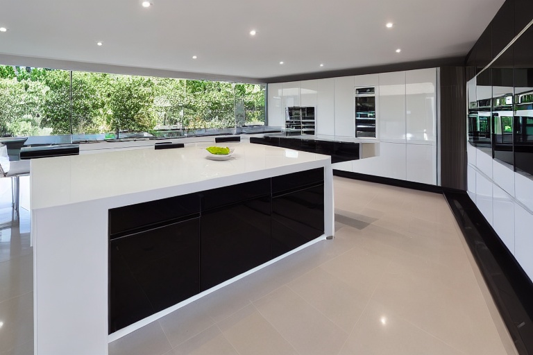 Intrahome Onyx Modern 1 χρώμα Λακέ Λευκό Γυαλιστερό έπιπλα κουζίνας 10 Μέτρα συνολικα τρέχον μέτρα Intrahome-65652484