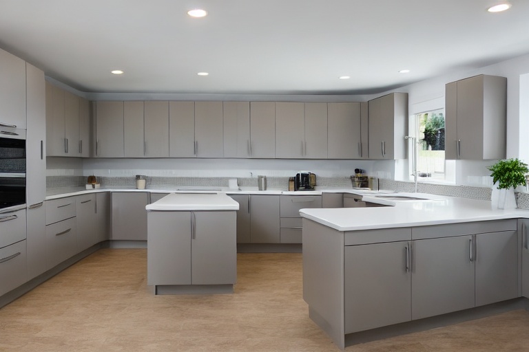 Intrahome Pearl Plus 1 χρώμα Γκρι Ανοιχτό Πάνω & Δρυς Σκούρα Κάτω έπιπλα κουζίνας 10 Μέτρα συνολικα τρέχον μέτρα Intrahome-65652471