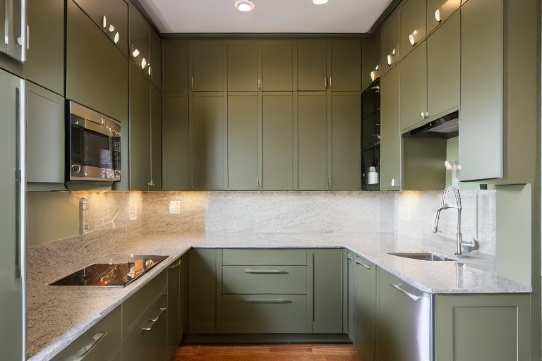 Intrahome Pearl Max 1 χρώμα Λακέ Λαδί έπιπλα κουζίνας 10 Μέτρα συνολικα τρέχον μέτρα Intrahome-65652470