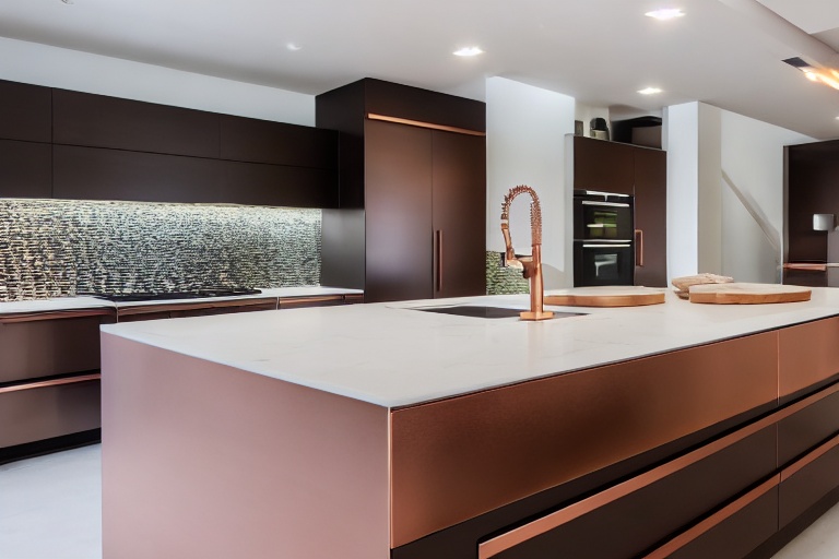 Intrahome Pearl Home 1 χρώμα Βουρτσιστό Χάλκινο έπιπλα κουζίνας 10 Μέτρα συνολικα τρέχον μέτρα Intrahome-65652467