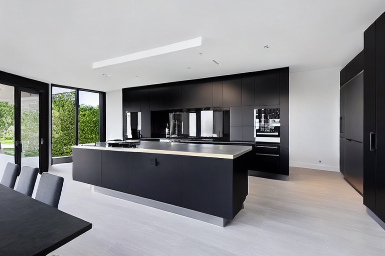 Intrahome Pearl Signature 1 χρώμα Λακέ Μαύρο Ματ έπιπλα κουζίνας 10 Μέτρα συνολικα τρέχον μέτρα Intrahome-65652462