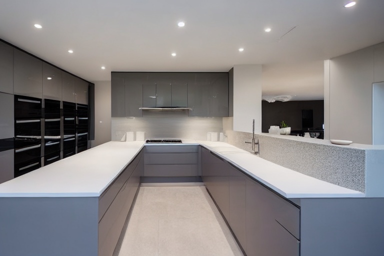 Intrahome Verona Design 2 χρώμα Λακέ Γκρι Ανοιχτό έπιπλα κουζίνας 10 Μέτρα συνολικα τρέχον μέτρα Intrahome-65652448