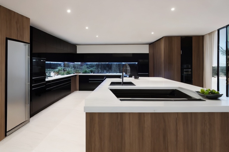 Intrahome Milano Design 2 χρώμα Μαύρο Ματ Πάνω & Δρυς Κάτω έπιπλα κουζίνας 10 Μέτρα συνολικα τρέχον μέτρα Intrahome-65652428