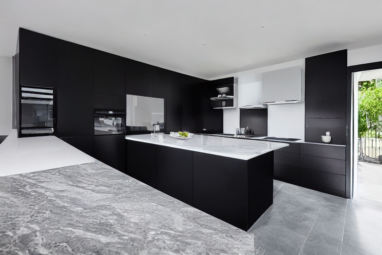Intrahome Milano Classic 2 χρώμα Μαύρο Μεταλλικό Ματ έπιπλα κουζίνας 10 Μέτρα συνολικα τρέχον μέτρα Intrahome-65652425