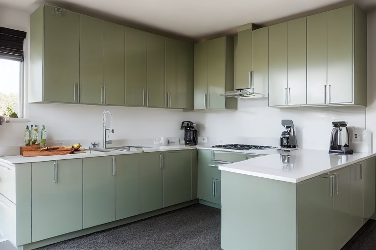 Intrahome Milano One 2 χρώμα Λακέ Σάλβια έπιπλα κουζίνας 10 Μέτρα συνολικα τρέχον μέτρα Intrahome-65652415