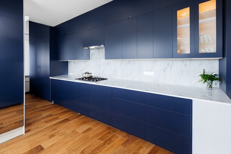 Intrahome Siena Plus 2 χρώμα Λακέ Ναυτικό Μπλε έπιπλα κουζίνας 10 Μέτρα συνολικα τρέχον μέτρα Intrahome-65652391