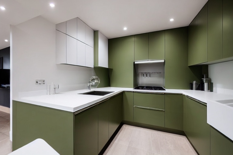 Intrahome Modena Design 2 χρώμα Λακέ Σάλβια έπιπλα κουζίνας 10 Μέτρα συνολικα τρέχον μέτρα Intrahome-65652368
