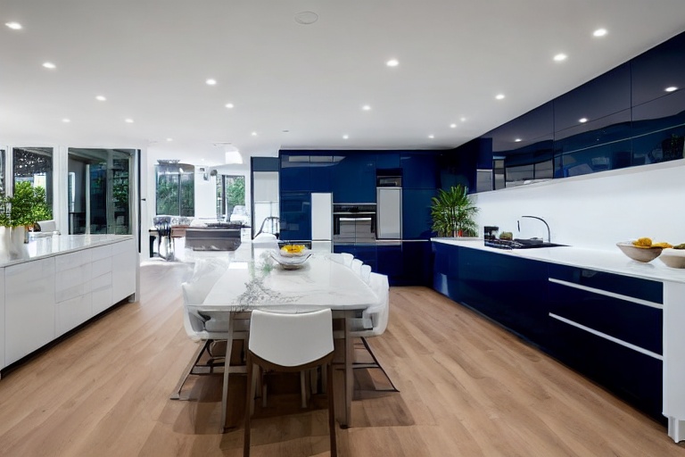 Intrahome Modena Smart 2 χρώμα Νησί Μπλε & Λευκό Περίμετρος έπιπλα κουζίνας 10 Μέτρα συνολικα τρέχον μέτρα Intrahome-65652356