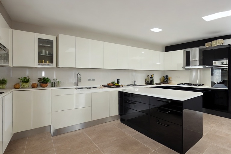 Intrahome Parma Select 2 χρώμα Λακέ Κρεμ Γυαλιστερό έπιπλα κουζίνας 10 Μέτρα συνολικα τρέχον μέτρα Intrahome-65652343