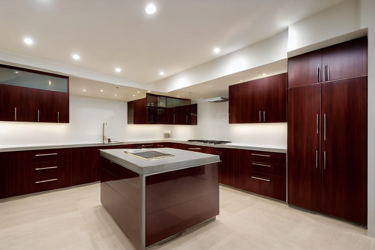 Intrahome Napoli Studio 2 χρώμα Καπλαμάς Μαόνι έπιπλα κουζίνας 10 Μέτρα συνολικα τρέχον μέτρα Intrahome-65652320