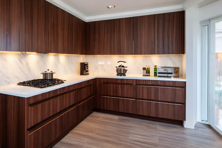 Intrahome Roma Art 2 χρώμα Καπλαμάς Καρυδιά έπιπλα κουζίνας 10 Μέτρα συνολικα τρέχον μέτρα Intrahome-65652297