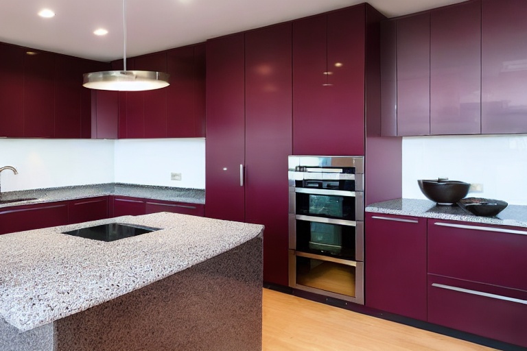 Intrahome Roma Smart 2 χρώμα Λακέ Μπορντό έπιπλα κουζίνας 10 Μέτρα συνολικα τρέχον μέτρα Intrahome-65652296
