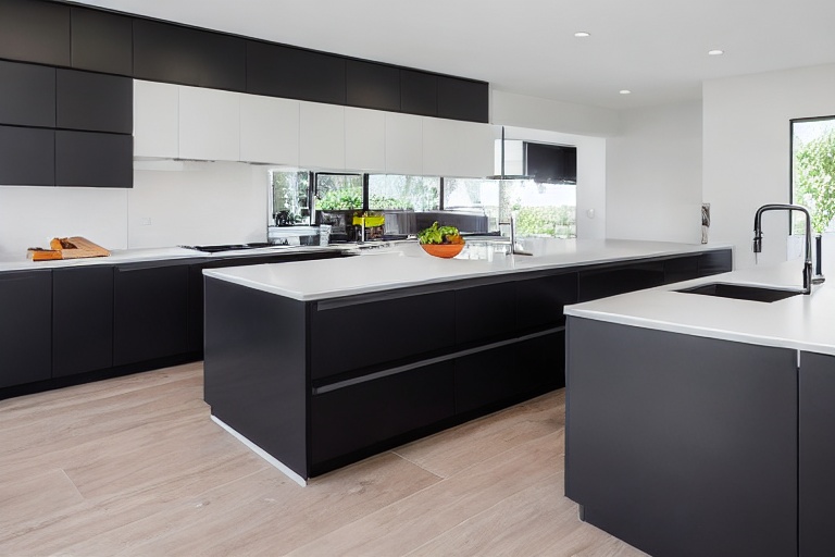Intrahome Aurora Living 2 χρώμα Λακέ Μαύρο Ματ έπιπλα κουζίνας 10 Μέτρα συνολικα τρέχον μέτρα Intrahome-65652286