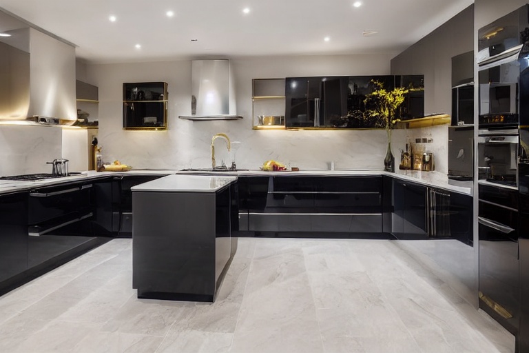 Intrahome Elite Style 2 χρώμα Χρυσό & Σκούρο Γκρι έπιπλα κουζίνας 10 Μέτρα συνολικα τρέχον μέτρα Intrahome-65652209
