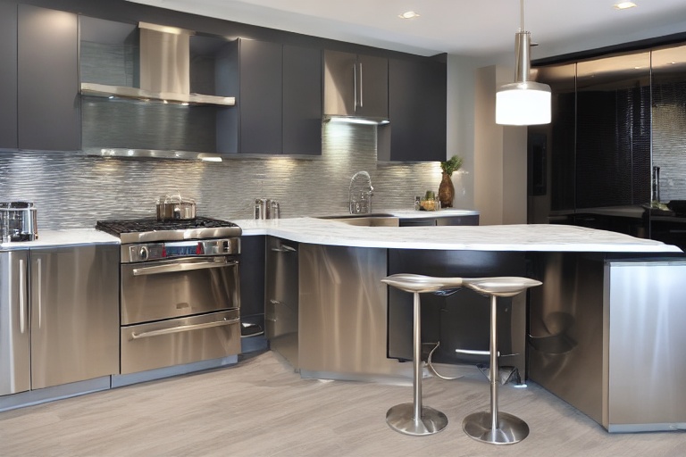 Intrahome Urban Pro 2 χρώμα Βουρτσιστό Ανοξείδωτο έπιπλα κουζίνας 10 Μέτρα συνολικα τρέχον μέτρα Intrahome-65652154