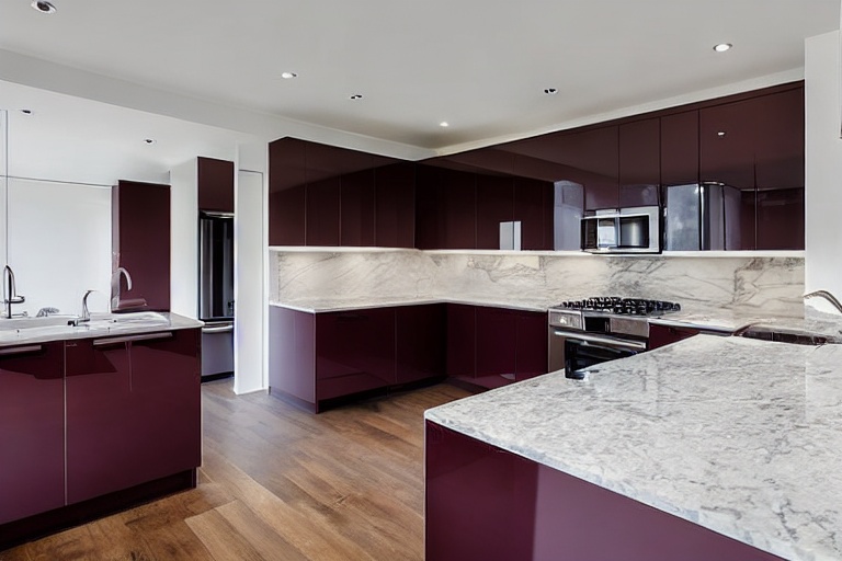 Intrahome Loft Signature 2 χρώμα Λακέ Μπορντό έπιπλα κουζίνας 10 Μέτρα συνολικα τρέχον μέτρα Intrahome-65652142