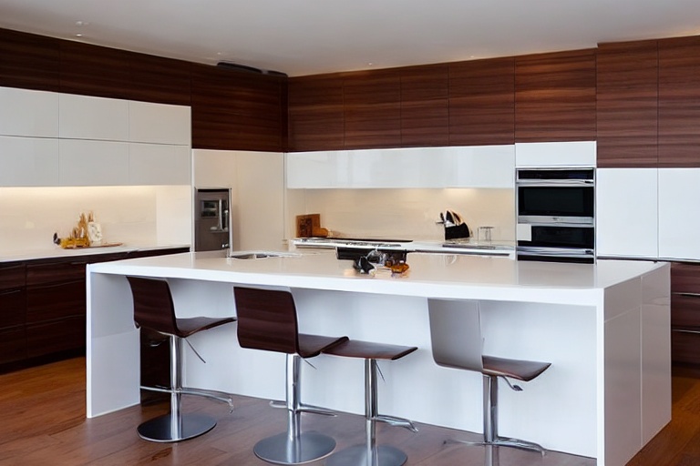 Intrahome Loft Studio 2 χρώμα Λευκό Λακέ Πάνω & Καρυδιά Κάτω έπιπλα κουζίνας 10 Μέτρα συνολικα τρέχον μέτρα Intrahome-65652140