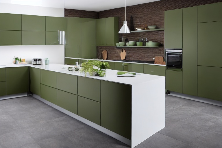Intrahome Nordic Smart 2 χρώμα Λακέ Σάλβια έπιπλα κουζίνας 10 Μέτρα συνολικα τρέχον μέτρα Intrahome-65652116