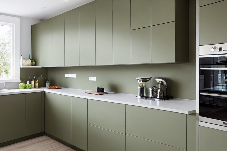 Intrahome Nordic Lux 2 χρώμα Λακέ Σάλβια έπιπλα κουζίνας 10 Μέτρα συνολικα τρέχον μέτρα Intrahome-65652113